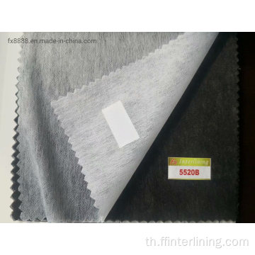 50% ไนลอน 50% โพลีเอสเตอร์ที่ถูกที่สุดกระดาษ Fusible Nonwoven Shrink-Resistant Interlining